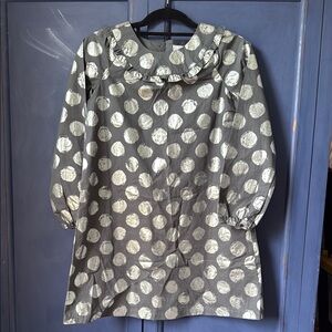 Hanna Andersson Gray Dress with Silver Accents